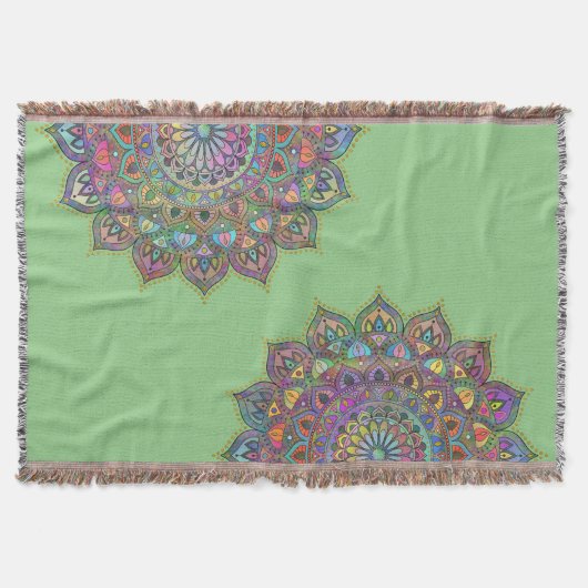 Classy Colorful Mandala India Style 1 Deken (Voorkant)