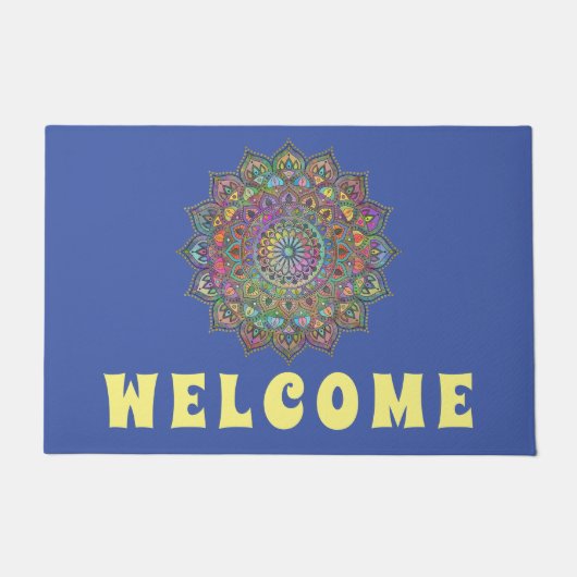 Classy Colorful Mandala India Style 1 Deurmat (Voorkant)