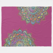Classy Colorful Mandala India Style 1 Fleece Deken (Voorkant (Horizontaal))