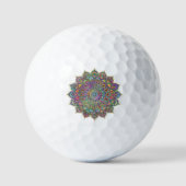 Classy Colorful Mandala India Style 1 Golfballen (Voorkant)