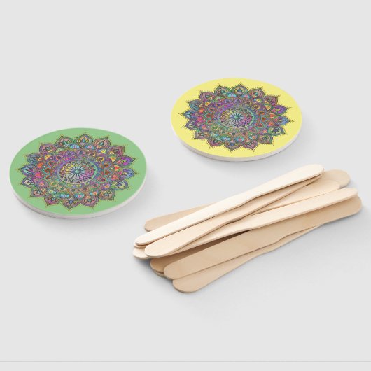 Classy Colorful Mandala India Style 1 Handwaaier (Niet-gemonteerd)