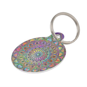 Classy Colorful Mandala India Style 1 Huisdierpenning