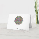 Classy Colorful Mandala India Style 1 Kaart (Achterkant)