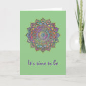 Classy Colorful Mandala India Style 1 Kaart (Voorkant)