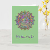 Classy Colorful Mandala India Style 1 Kaart (Gele Bloem)