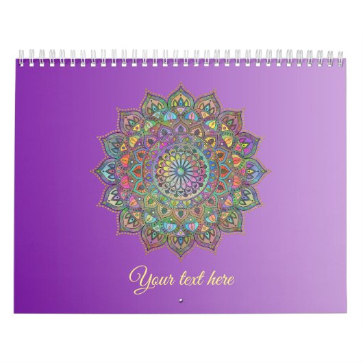 Classy Colorful Mandala India Style 1 Kalender (Hoes)