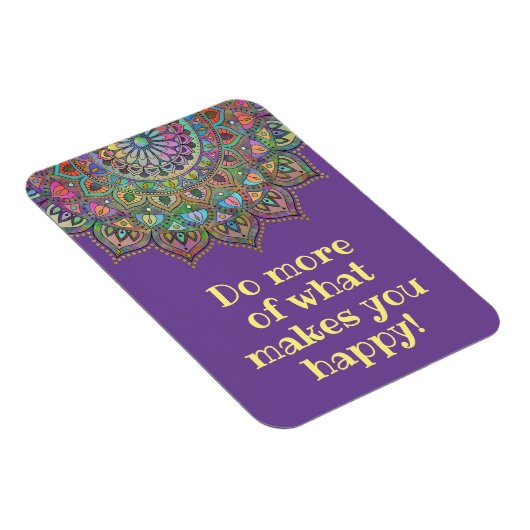 Classy Colorful Mandala India Style 1 Magneet (Rechterzijde)