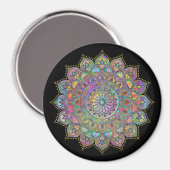 Classy Colorful Mandala India Style 1 Magneet (Voorkant / Achterkant)