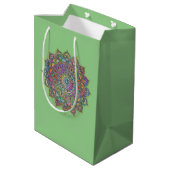 Classy Colorful Mandala India Style 1 Medium Cadeauzakje (Achterkant Gekanteld)