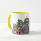 Classy Colorful Mandala India Style 1 Mok (Voorkant links)