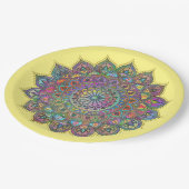 Classy Colorful Mandala India Style 1 Papieren Bordje (Gekanteld)
