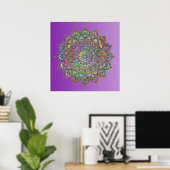 Classy Colorful Mandala India Style 1 Poster (Thuiskantoor)
