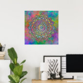 Classy Colorful Mandala India Style 1 Poster (Thuiskantoor)