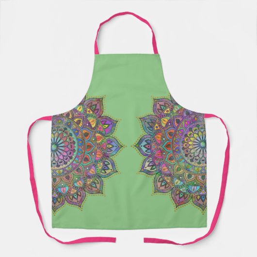 Classy Colorful Mandala India Style 1 Schort (Voorkant)