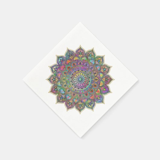 Classy Colorful Mandala India Style 1 Servet (Hoek)