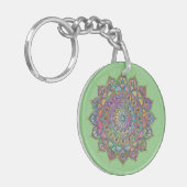 Classy Colorful Mandala India Style 1 Sleutelhanger (Voorkant Links)
