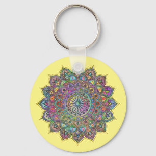 Classy Colorful Mandala India Style 1 Sleutelhanger