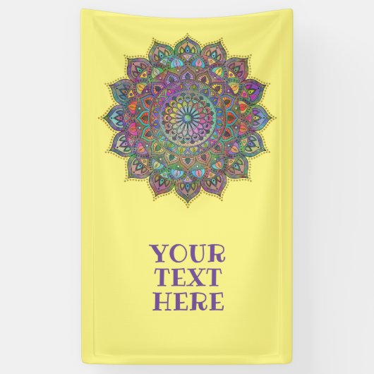Classy Colorful Mandala India Style 1 Spandoek (Verticaal)