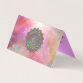 Classy Colorful Mandala India Style 1 Visitekaartje (Achterkant)