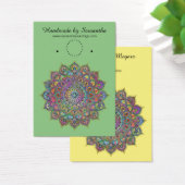 Classy Colorful Mandala India Style 1 Visitekaartje (Bureau)