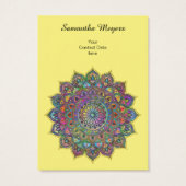 Classy Colorful Mandala India Style 1 Visitekaartje (Achterkant)