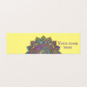Classy Colorful Mandala India Style 1 Visitekaartje (Buitenkant ongevouwen)