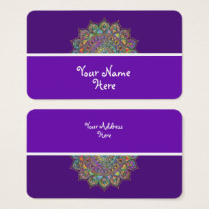 Classy Colorful Mandala India Style 1 Visitekaartje