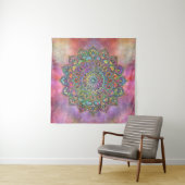 Classy Colorful Mandala India Style 1 Wandkleed (In situ)