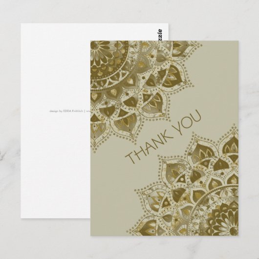 Classy Colorful Mandala India Style 4 Briefkaart (Voorkant / Achterkant)