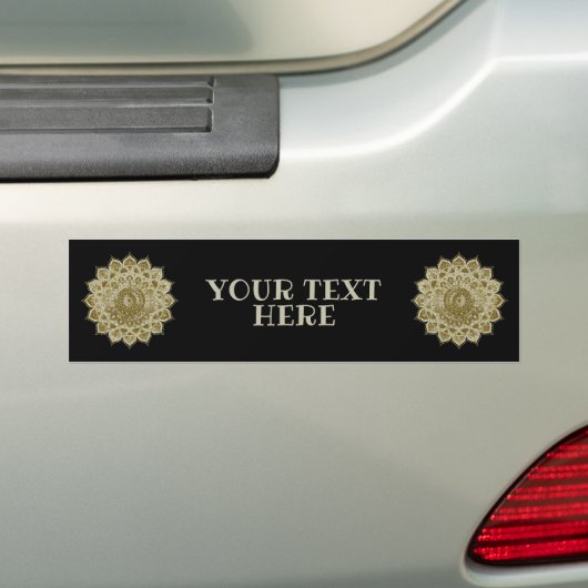 Classy Colorful Mandala India Style 4 Bumpersticker (Op auto)