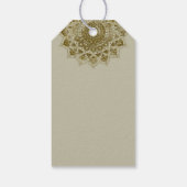 Classy Colorful Mandala India Style 4 Cadeaulabel (Achterkant)