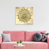 Classy Colorful Mandala India Style 4 Canvas Afdruk (Insitu (Woonkamer))
