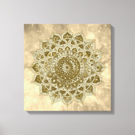 Classy Colorful Mandala India Style 4 Canvas Afdruk (Voorkant)