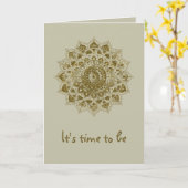 Classy Colorful Mandala India Style 4 Kaart (Gele Bloem)