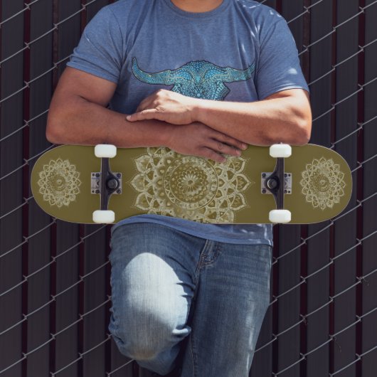 Classy Colorful Mandala India Style 4 Persoonlijk Skateboard (Buiten 3)