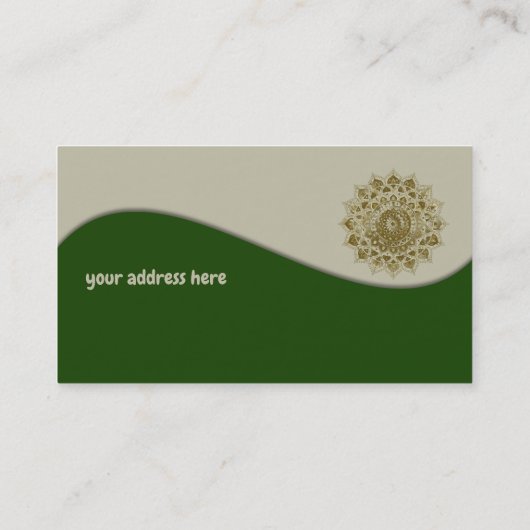 Classy Colorful Mandala India Style 4 Visitekaartje (Achterkant)