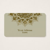 Classy Colorful Mandala India Style 4 Visitekaartje (Achterkant)