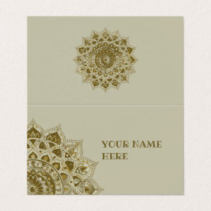 Classy Colorful Mandala India Style 4 Visitekaartje