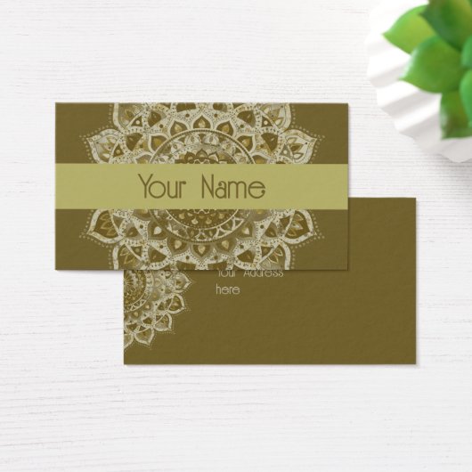 Classy Colorful Mandala India Style 4 Visitekaartje (Bureau)