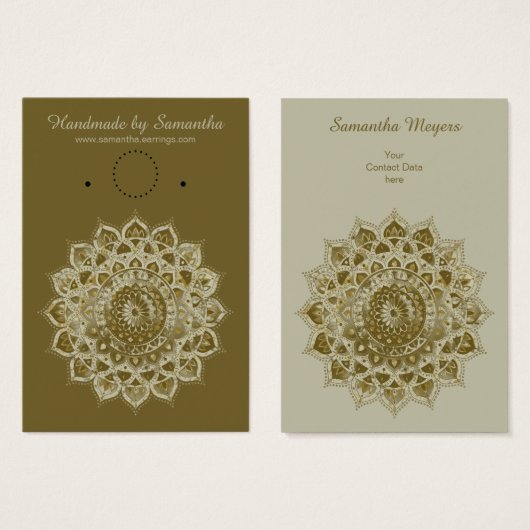 Classy Colorful Mandala India Style 4 Visitekaartje (Voorkant /achterkant)