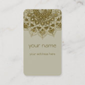 Classy Colorful Mandala India Style 4 Visitekaartje (Achterkant)