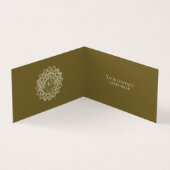 Classy Colorful Mandala India Style 4 Visitekaartje (Binnen)