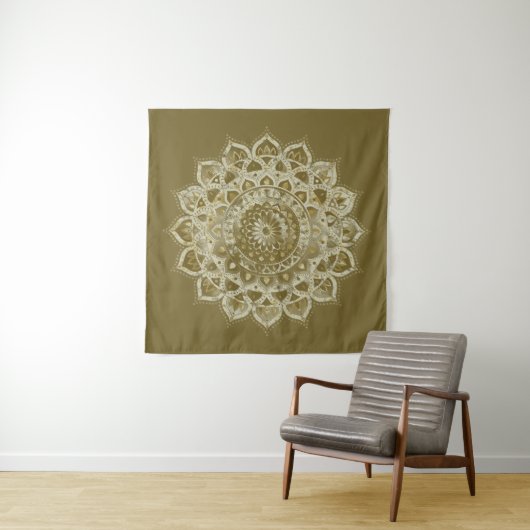 Classy Colorful Mandala India Style 4 Wandkleed (In situ)