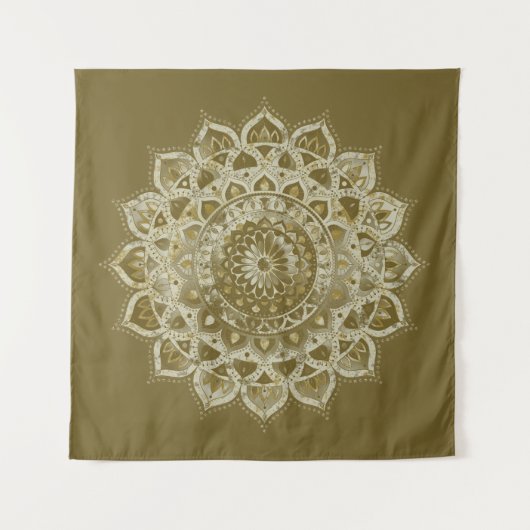 Classy Colorful Mandala India Style 4 Wandkleed (Voorkant)