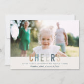 Classy Colorful multi-foto, nieuwe jaren kaart (Voorkant)