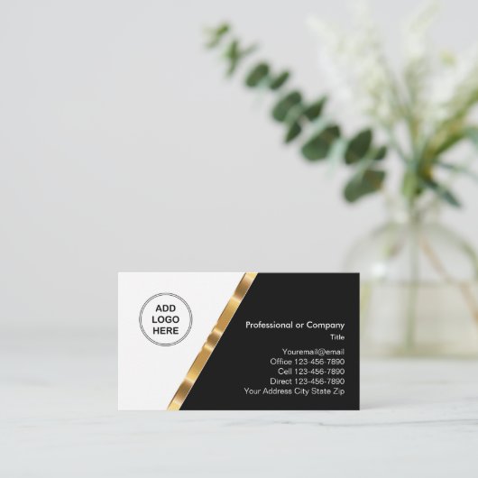 Classy Company Logo Visitekaartjes (Staand voorkant)