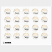 Classy Confetti gouden Stippen Ronde Sticker (Vel)