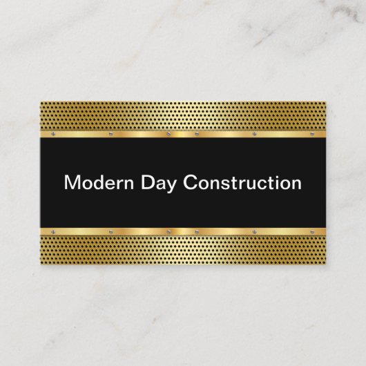 Classy Construction New Business Card Template Visitekaartje (Voorkant)