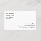 Classy Construction Services Moderne Visitekaartje (Achterkant)