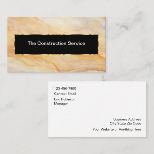 Classy Construction Services Moderne Visitekaartje